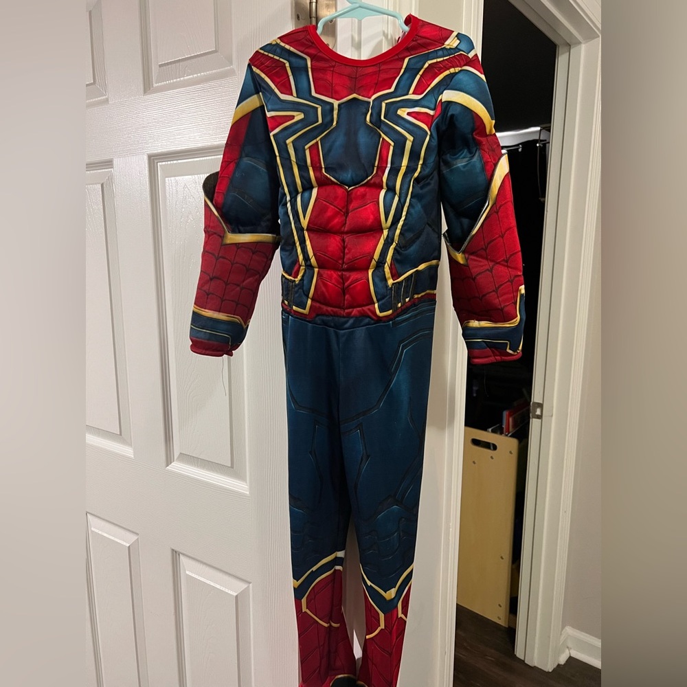Spider-Man Halloween Costume with Padded Muscles Size 3/4